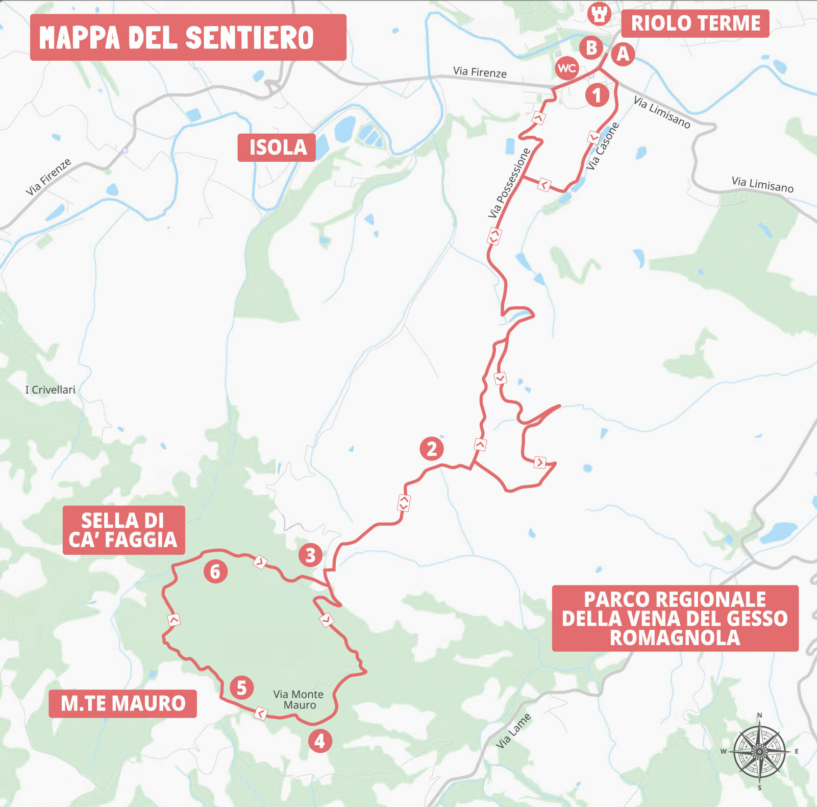 Mappa Trek Montemauro