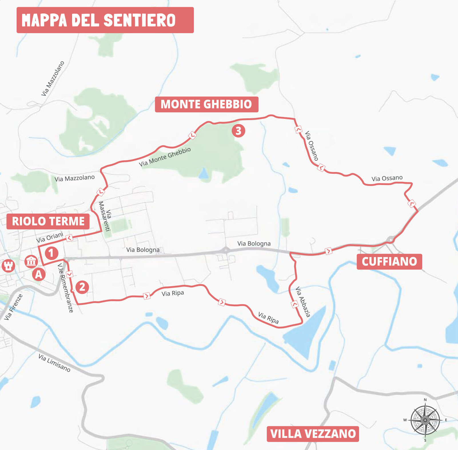 Mappa Monte Ghebbio