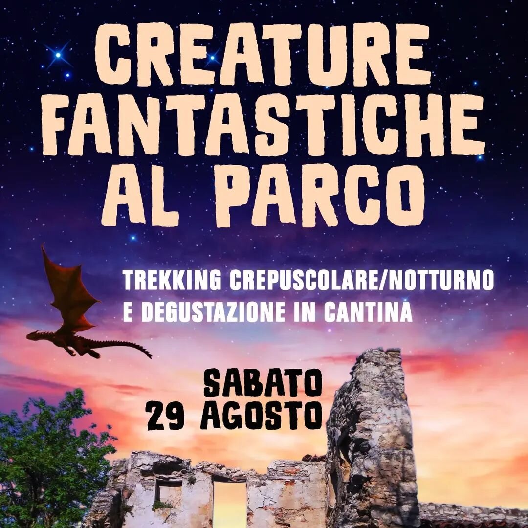 Twilight Trekking and Wine Tasting: "Fantastic Creatures in the Park" in the Vena del Gesso