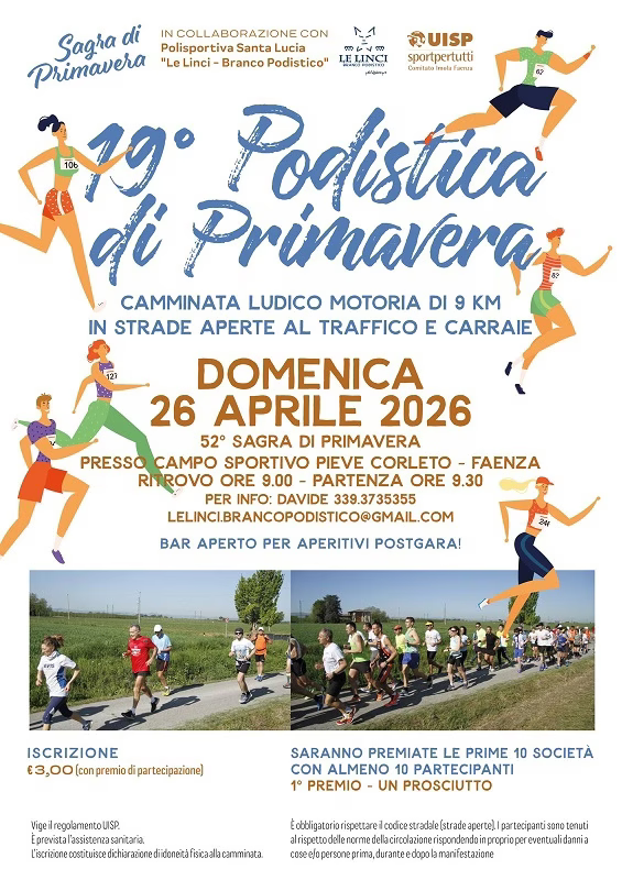 19ª Podistica di Primavera - 26 aprile 2026