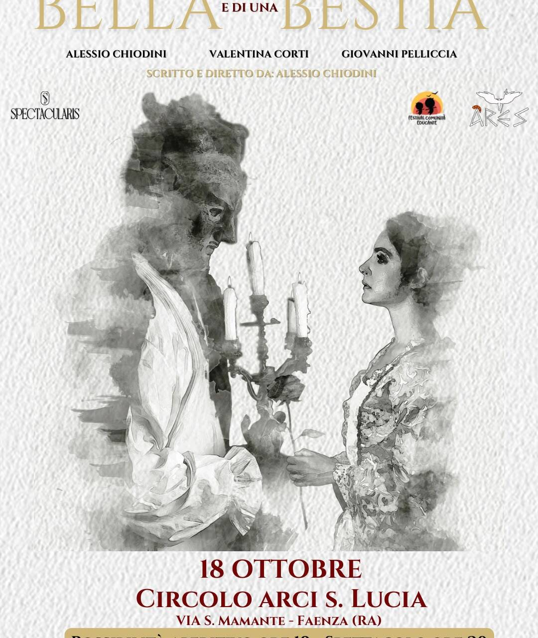 A Faenza arriva “Storia di una Bella e una Bestia”: teatro e scuola insieme per il Festival della Comunità Educante