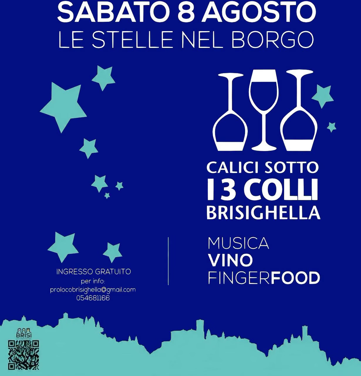 Calici sotto i tre colli | Vino e musica nel borgo