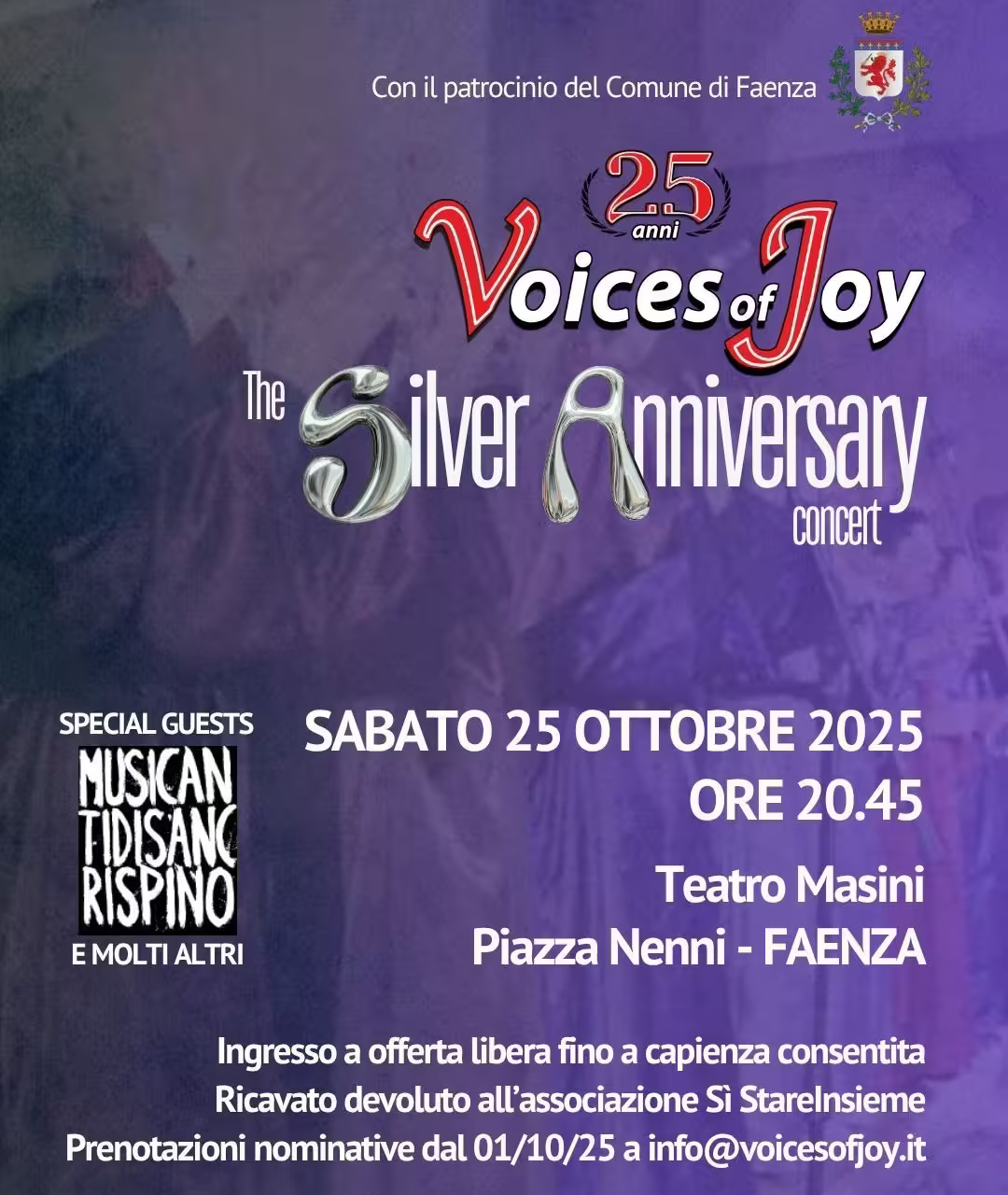 Concerto Coro Gospel "Voices of Joy" con i Musicanti di San Crispino