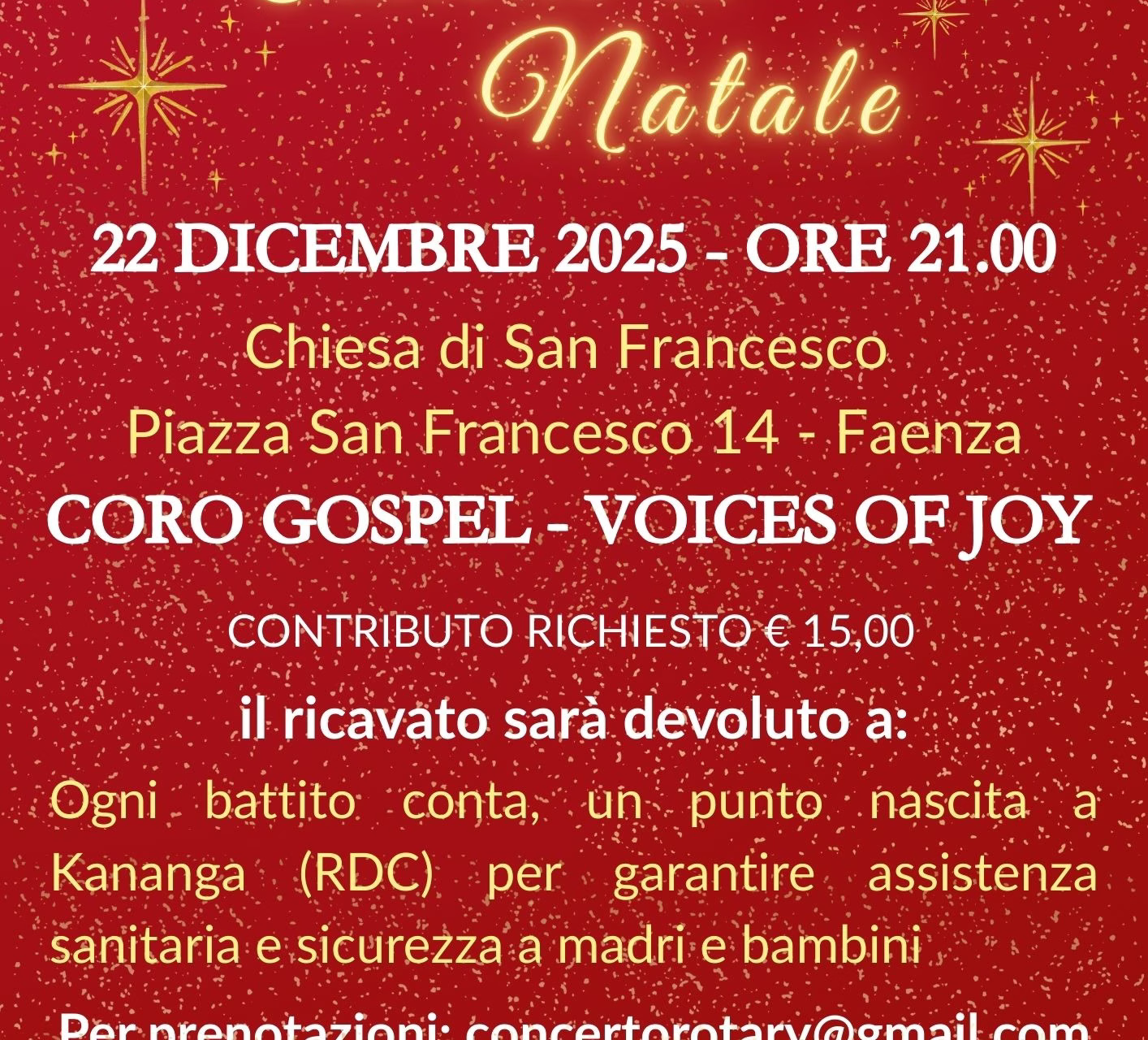 Concerto di Natale - Rotary e Voices of Joy 2025