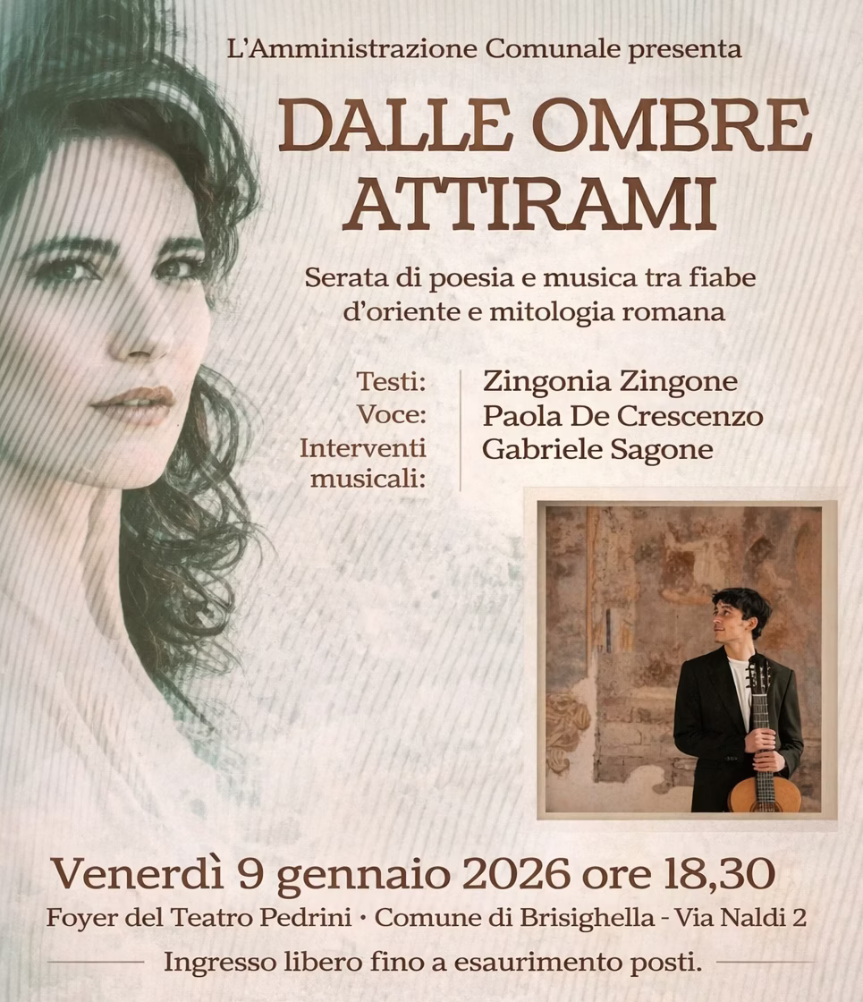DALLE OMBRE ATTIRAMI - recital poetico-musicale