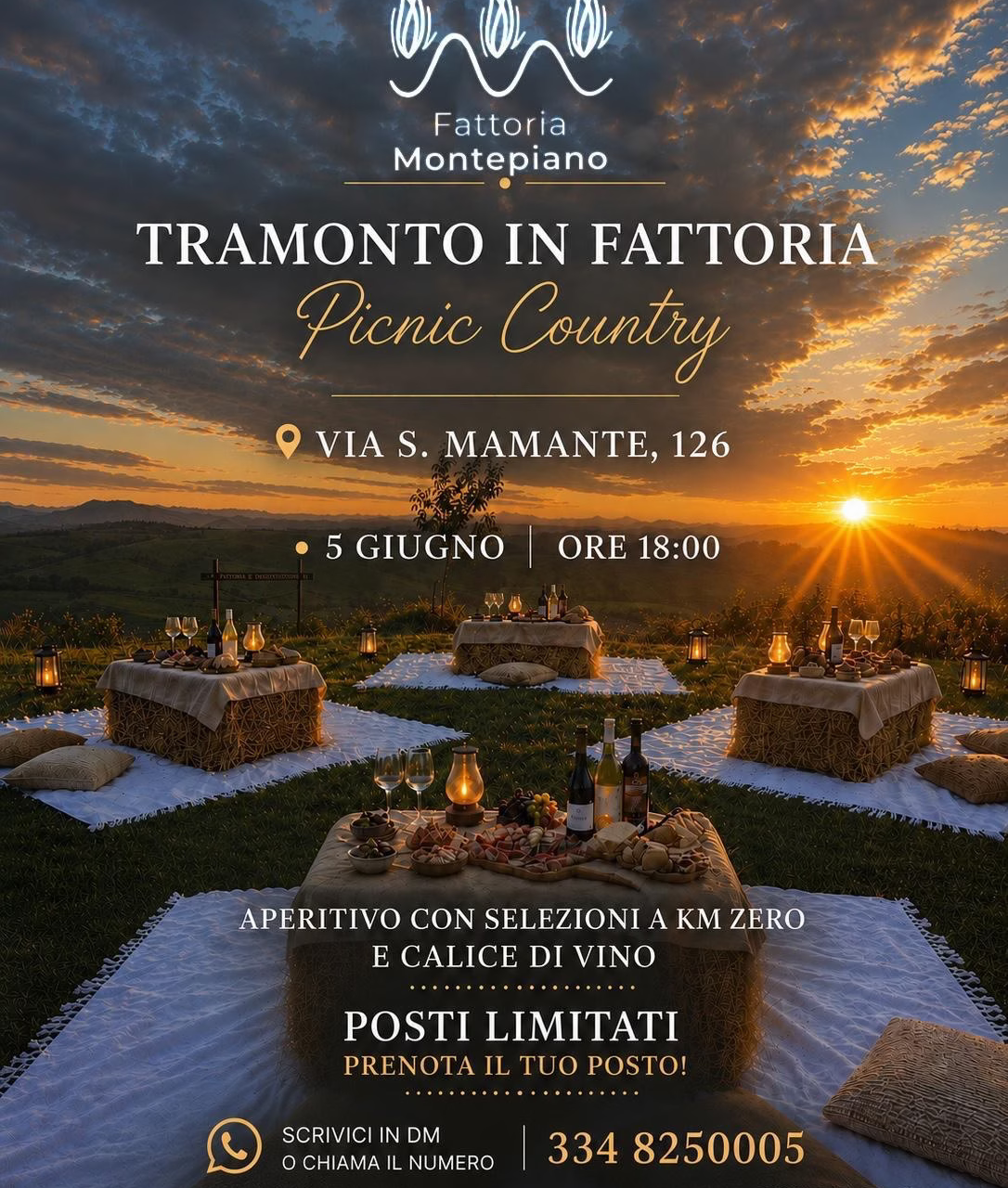 Fattoria Montepiano presenta: Picnic Country al tramonto - 5 giugno 2026