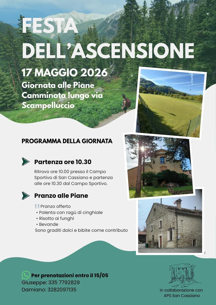 Festa dell'Ascensione a San Cassiano 2026
