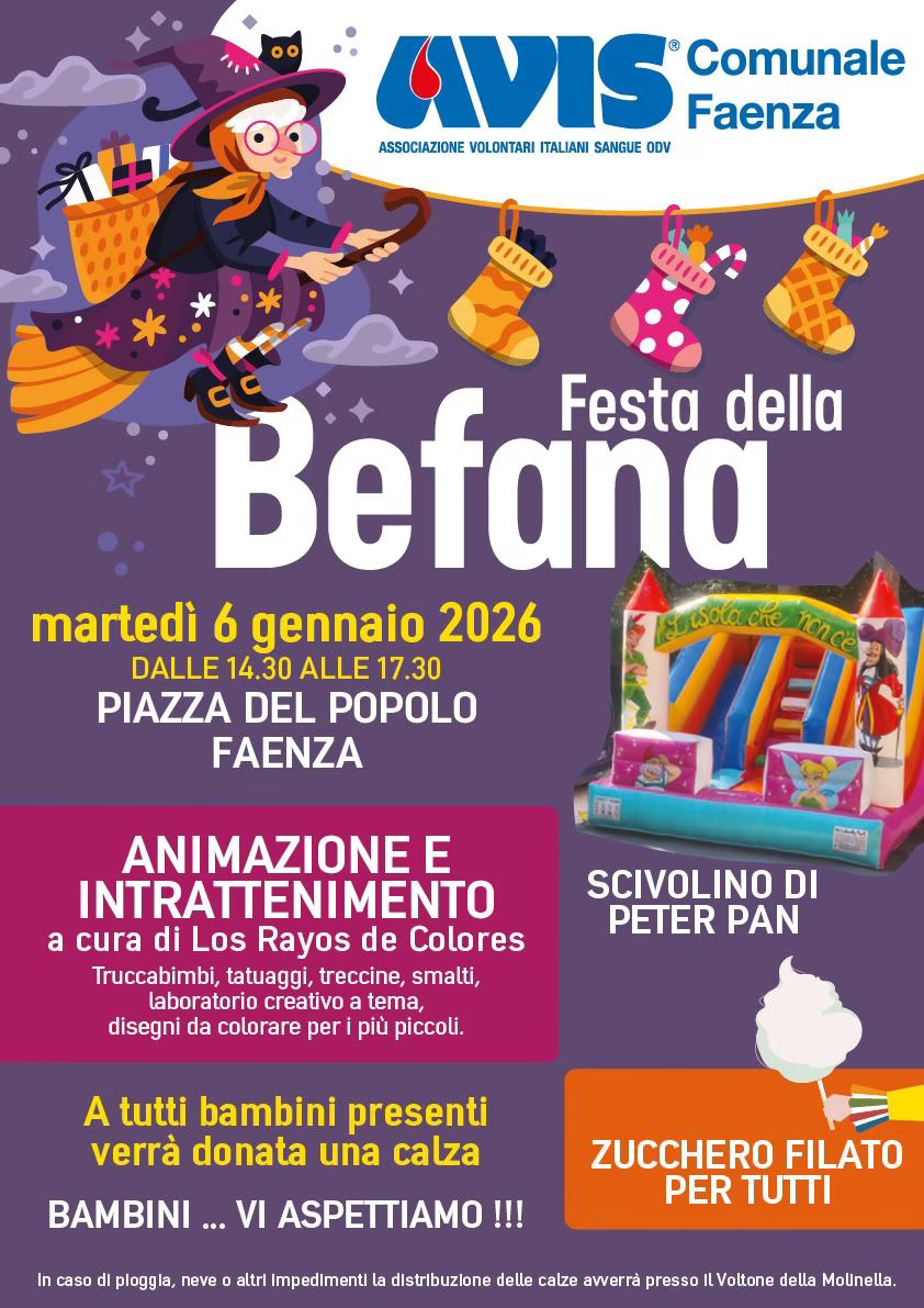Festa della Befana 2026 - Avis