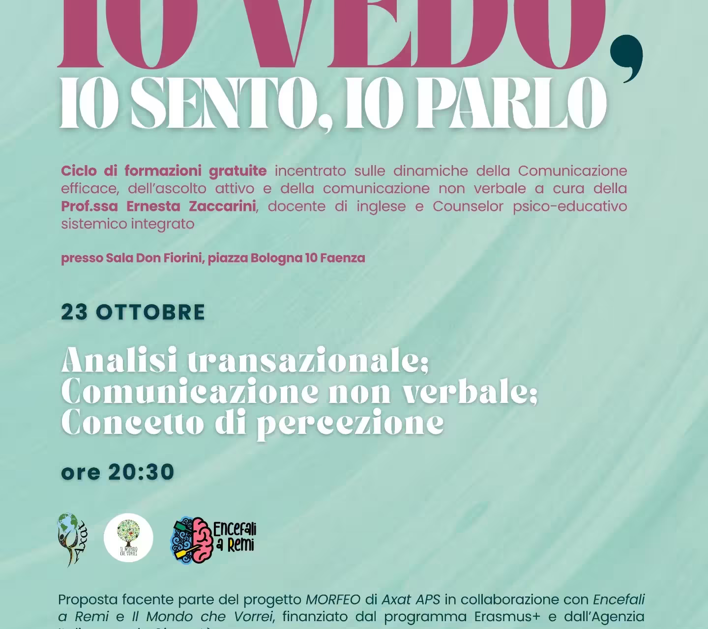 Formazione gratuita "La Finestra di Johari; Comunicazione efficace; Il metodo Gordon" - 27 novembre 2025