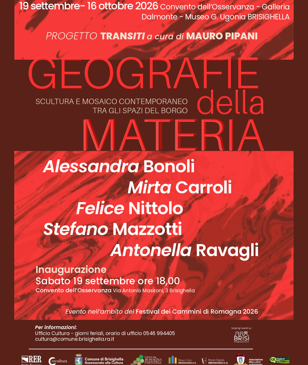 Geografia della Materia - Inaugurazione mostra