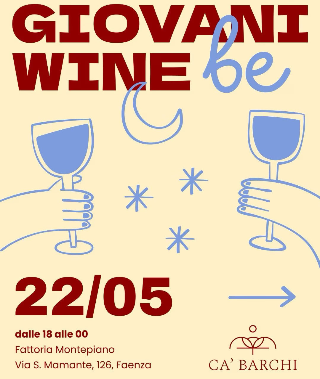 Giovani Wine Be - 22 maggio 2026