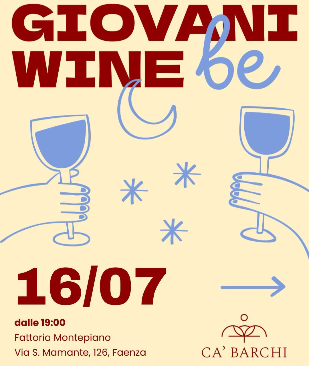 Giovani Wine Be alla Fattoria Montepiano - 16 luglio 2026