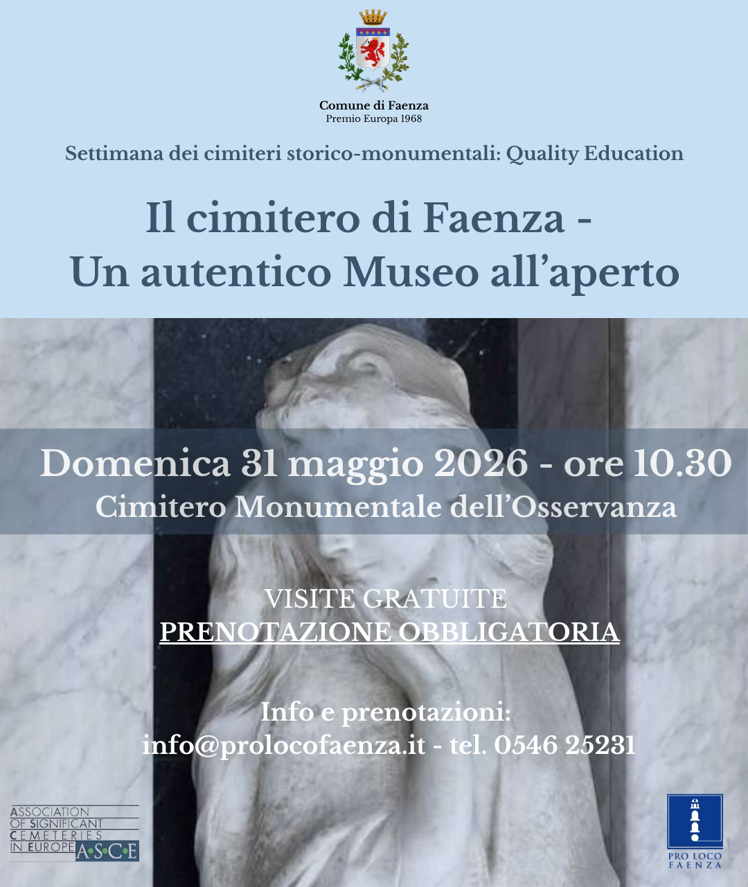 Il Cimitero di Faenza, un autentico museo all'aperto - 31 maggio 2026