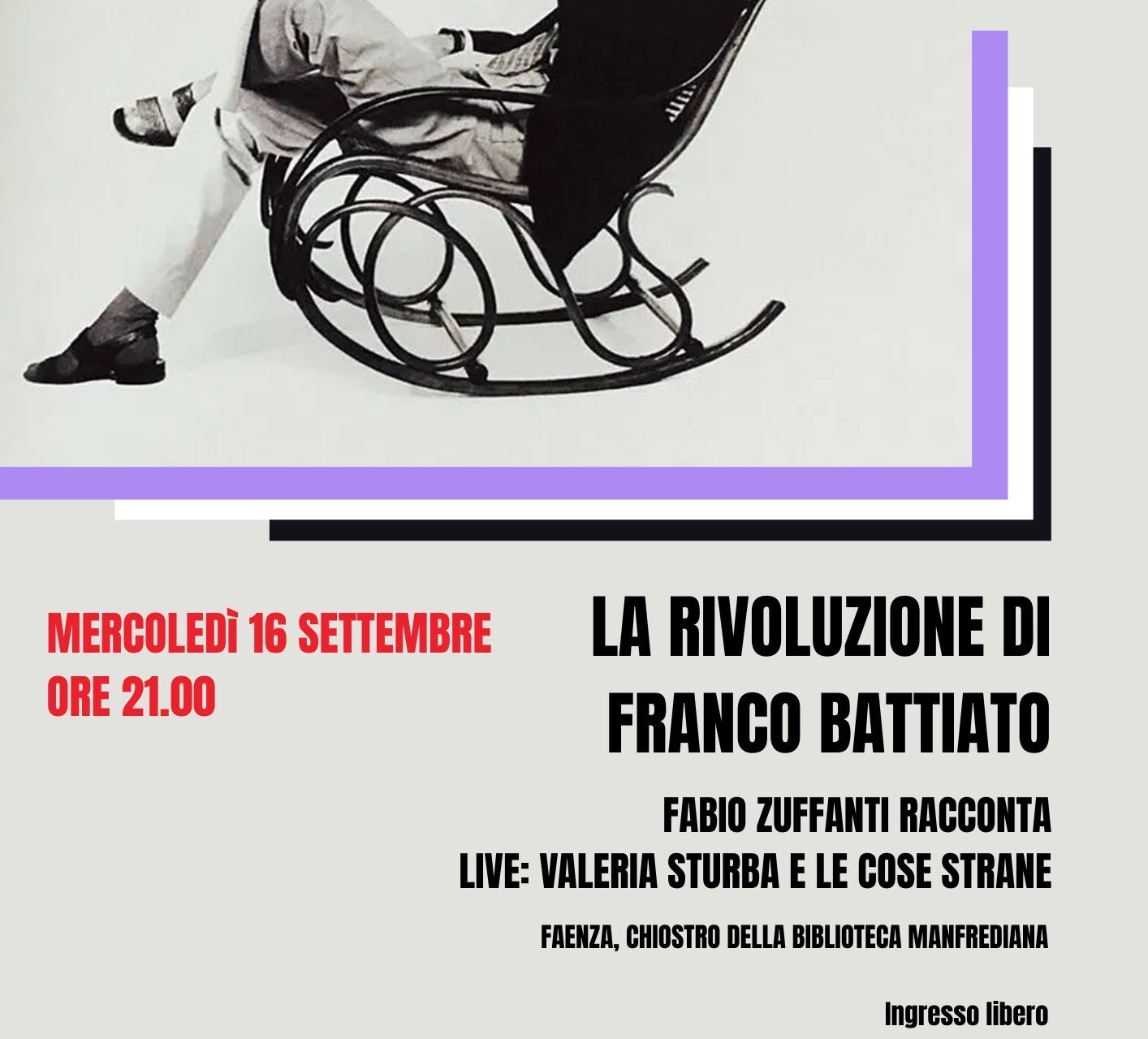 La rivoluzione di Franco Battiato. Fabio Zuffanti racconta - 16 settembre 2026