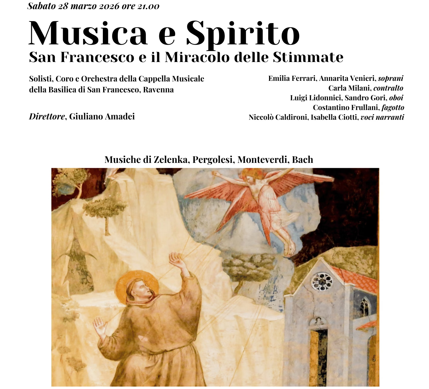 Musica e Spirito: San Francesco e il Miracolo delle Stimmate - 28 marzo 2026