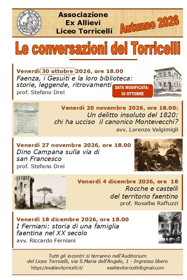 Rocche e castelli del territorio faentino - 4 dicembre 2026