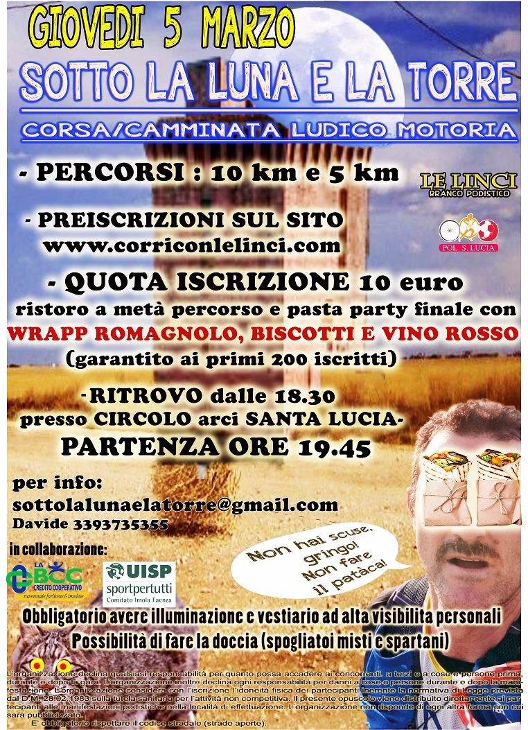 Sotto la Luna e la Torre - 5 marzo 2026