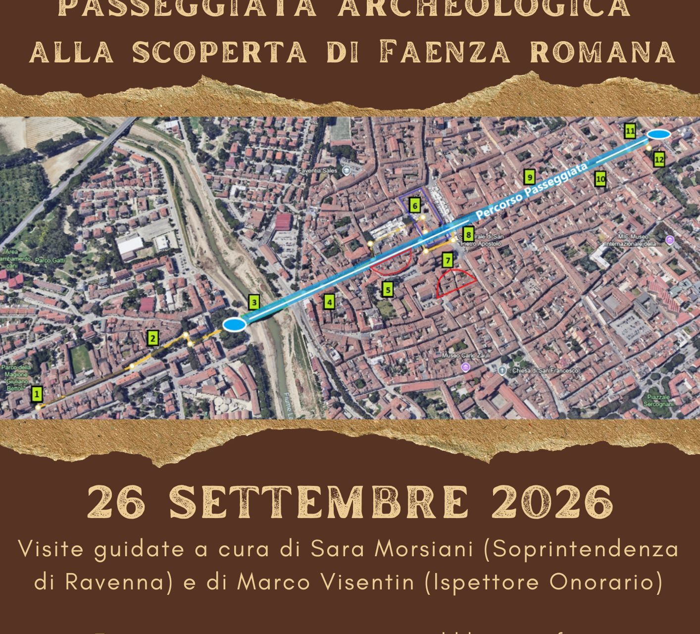 Un chilometro di via Aemilia: passeggiata archeologica alla scoperta di Faenza romana