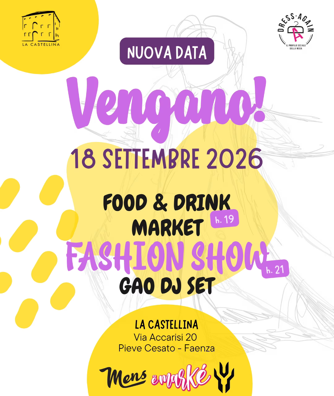 Vengano! - 18 settembre 2026