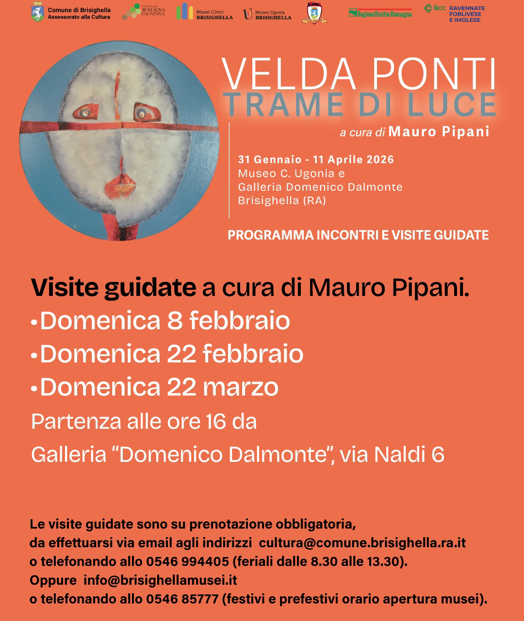 Visita guidata della mostra "Trame di Luce" di Velda Ponti a cura di Mauro Pipani | 22 marzo