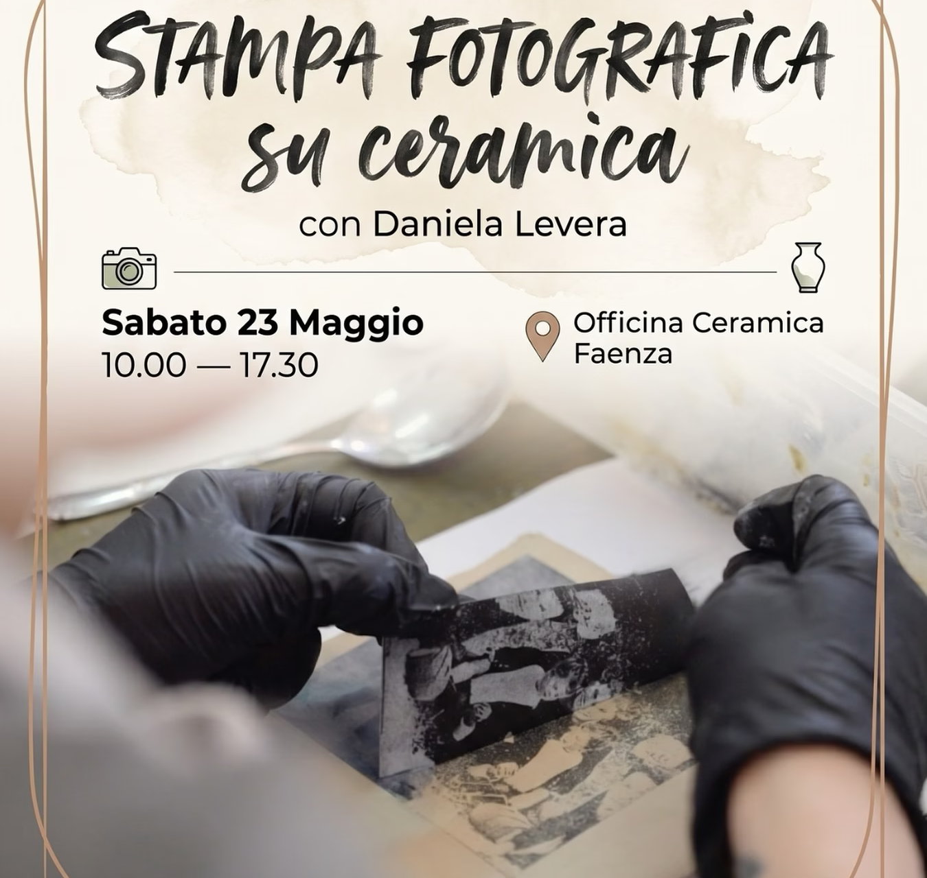 Workshop di stampa fotografica su ceramica - 23 maggio 2026